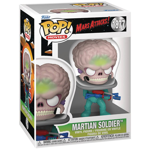 Funko POP #1877 Mars Attacks! Martian Soldier with Atomic Ray Gun Figure